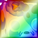 Shiny Rainbow Huge Lotus Koi Fish
