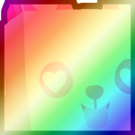 Shiny Rainbow Huge Love Corgi