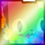Shiny Rainbow Huge Luau Cat