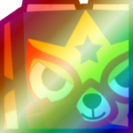 Shiny Rainbow Huge Luchador Coyote