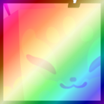 Shiny Rainbow Huge Marshmallow Kitsune