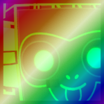 Shiny Rainbow Huge Matrix Monkey