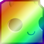 Shiny Rainbow Huge Meebo The Alien Ball