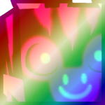 Shiny Rainbow Huge Midnight Zebra