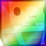 Shiny Rainbow Huge Minecart Hamster
