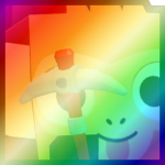 Shiny Rainbow Huge Mining Monkey