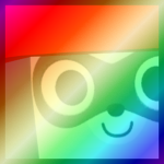 Shiny Rainbow Huge Mushroom Raccoon