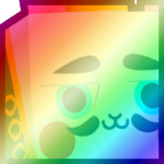 Shiny Rainbow Huge Nutcracker Bunny