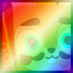 Shiny Rainbow Huge Nutcracker Squirrel