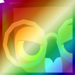 Shiny Rainbow Huge Old Wizard Owl