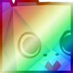 Shiny Rainbow Huge Origami Shark