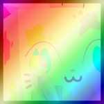 Shiny Rainbow Huge Painted Cat