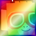 Shiny Rainbow Huge Parachute Monkey