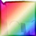 Shiny Rainbow Huge Pastel Elephant