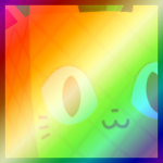 Shiny Rainbow Huge Pineapple Cat