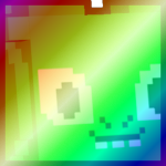 Shiny Rainbow Huge Pixel Dragon