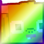 Shiny Rainbow Huge Pixel Goblin