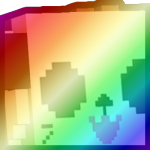 Shiny Rainbow Huge Pixel Otter