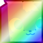 Shiny Rainbow Huge Pixie Fox