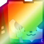 Shiny Rainbow Huge Player Fox