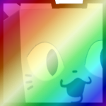 Shiny Rainbow Huge Pog Cat