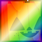 Shiny Rainbow Huge Pumpkin Dog