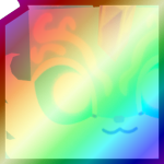 Shiny Rainbow Huge Quartz Fox