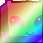 Shiny Rainbow Huge Rave Meebo in a Spaceship
