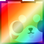 Shiny Rainbow Huge Red Panda