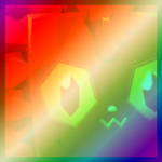 Shiny Rainbow Huge Redstone Cat