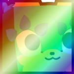 Shiny Rainbow Huge Rootkin Fox