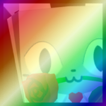 Shiny Rainbow Huge Rose Cat