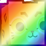 Shiny Rainbow Huge Runebound Bobcat