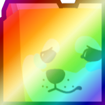 Shiny Rainbow Huge Sad Doge