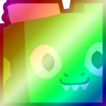 Shiny Rainbow Huge Santa Dragon
