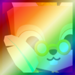 Shiny Rainbow Huge Scribe Squirrel