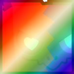 Shiny Rainbow Huge Shattered Heart Agony