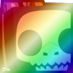 Shiny Rainbow Huge Skeleton Shark