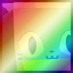 Shiny Rainbow Huge Sleigh Cat