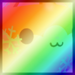 Shiny Rainbow Huge Snow Globe Hamster