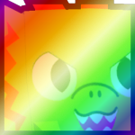 Shiny Rainbow Huge Spitting Dino