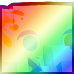 Shiny Rainbow Huge Spotted Elephant