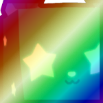 Shiny Rainbow Huge Starry Eye Bunny