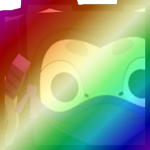 Shiny Rainbow Huge Stealth Bobcat