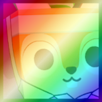 Shiny Rainbow Huge Tennis Squirrel