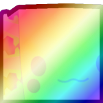Shiny Rainbow Huge Tiedye Axolotl