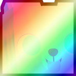 Shiny Rainbow Huge Tiedye Corgi