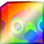 Shiny Rainbow Huge Tropical Flamingo