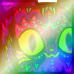 Shiny Rainbow Huge UV Cat