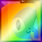 Shiny Rainbow Huge Umbrella Cat